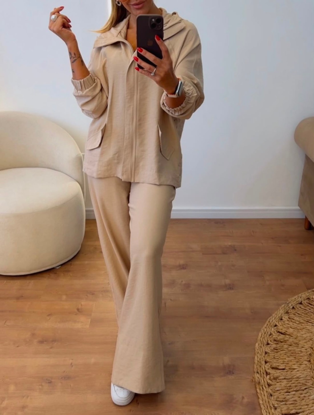 Conjunto Thalita Premium em Alfaiataria Marrant Nude Clássico. Conjunto Thalita Premium em Alfaiataria Marrant Nude Clássico.