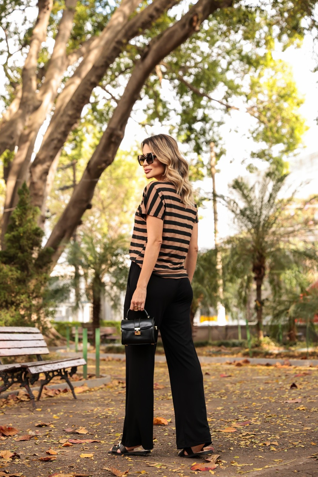 Conjunto Listrado Matilde preto/listras Conjunto Listrado Matilde preto/listras