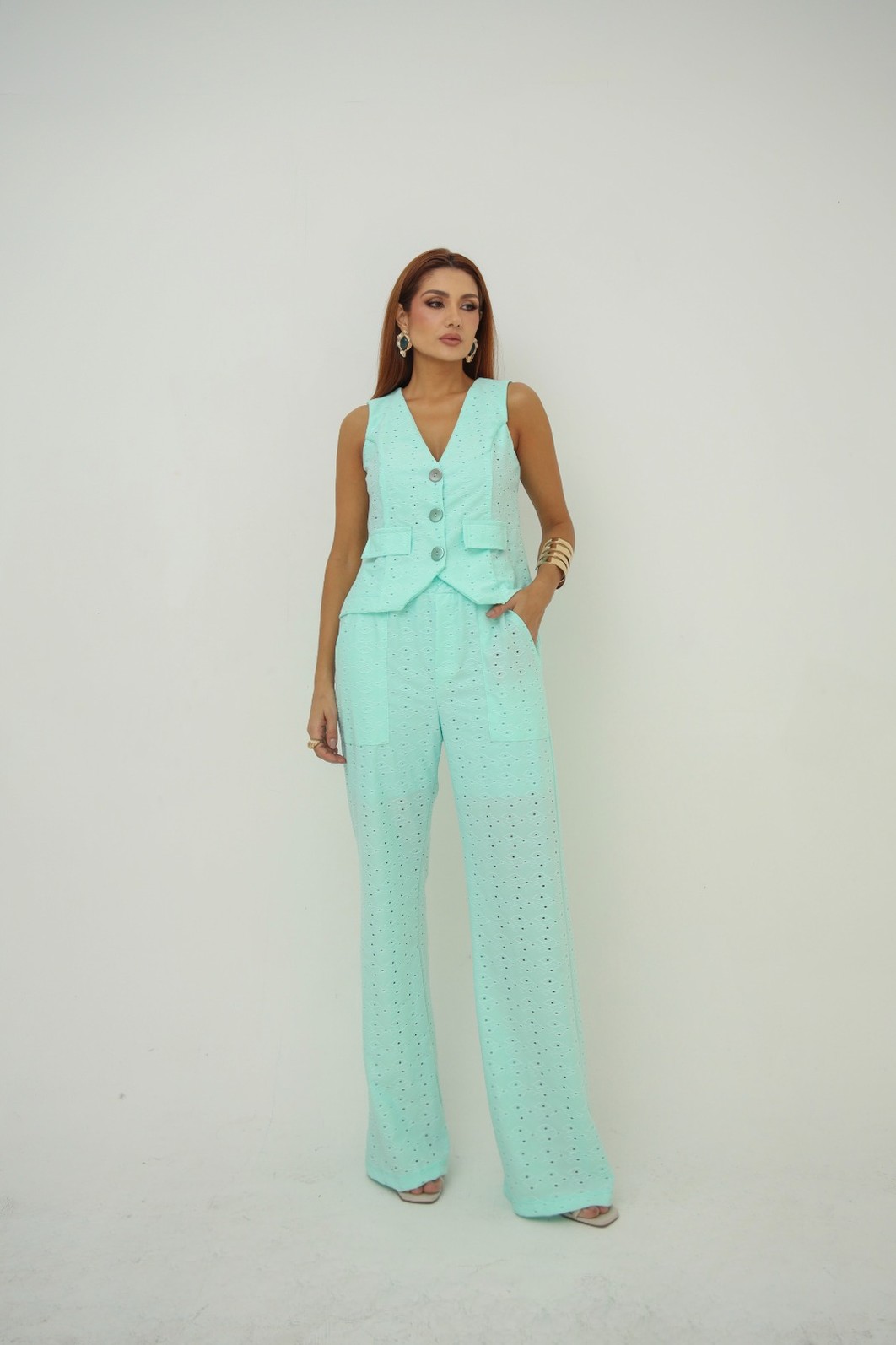 Conjunto em Malha Lasie Kate Verde Menta Conjunto em Malha Lasie Kate Verde Menta