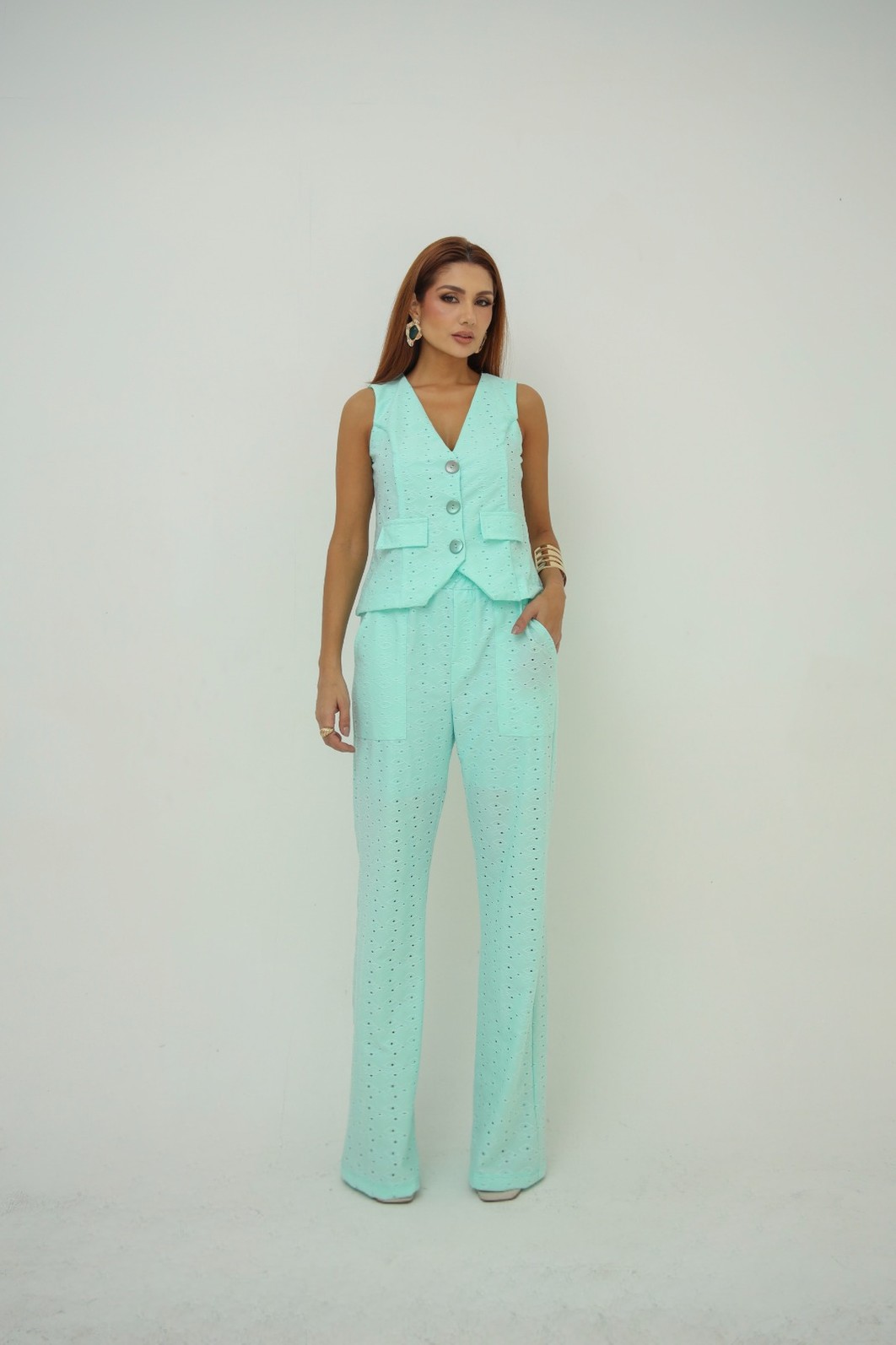 Conjunto em Malha Lasie Kate Verde Menta Conjunto em Malha Lasie Kate Verde Menta