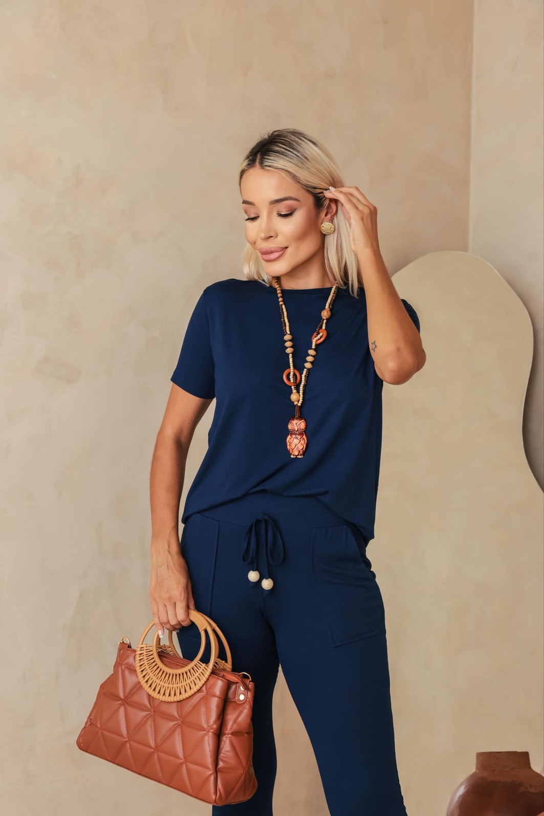 Conjunto Erika Confort Azul Marinho Conjunto Erika Confort Azul Marinho