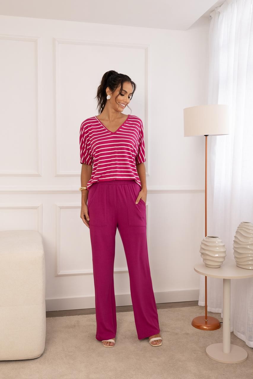 Conjunto Morgana 3.0 Gola V Fúcsia Conjunto Morgana 3.0 Gola V Fúcsia