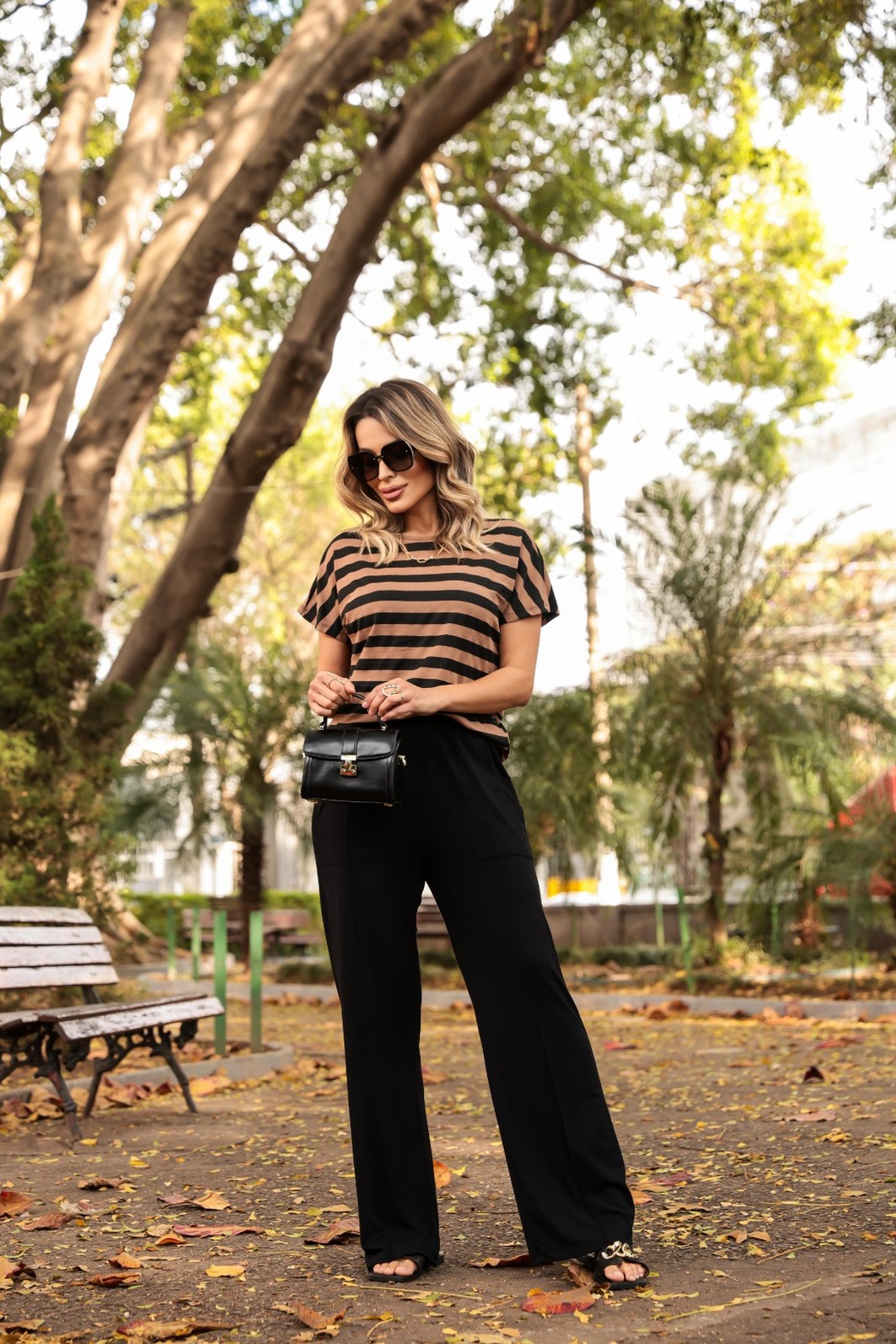 Conjunto Listrado Matilde preto/listras Conjunto Listrado Matilde preto/listras