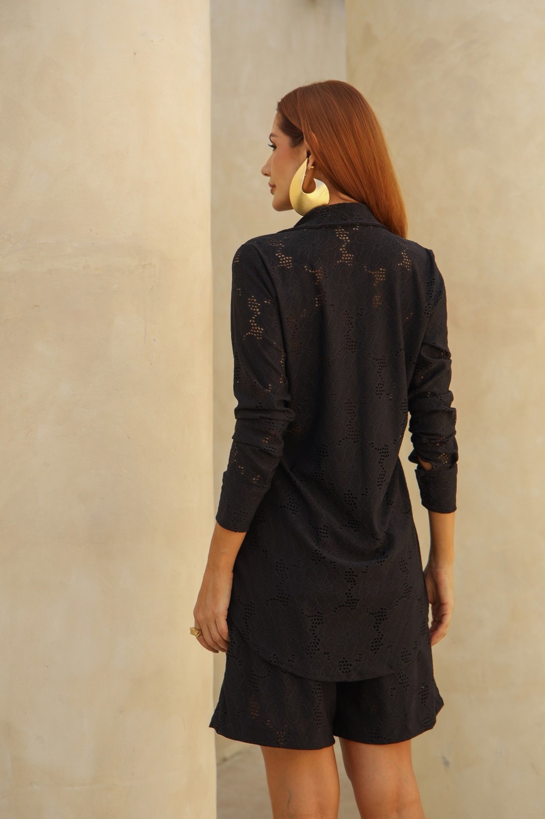 Conjunto De Camisa e Bermuda na Malha Lasie Preto Marilia Conjunto De Camisa e Bermuda na Malha Lasie Preto Marilia