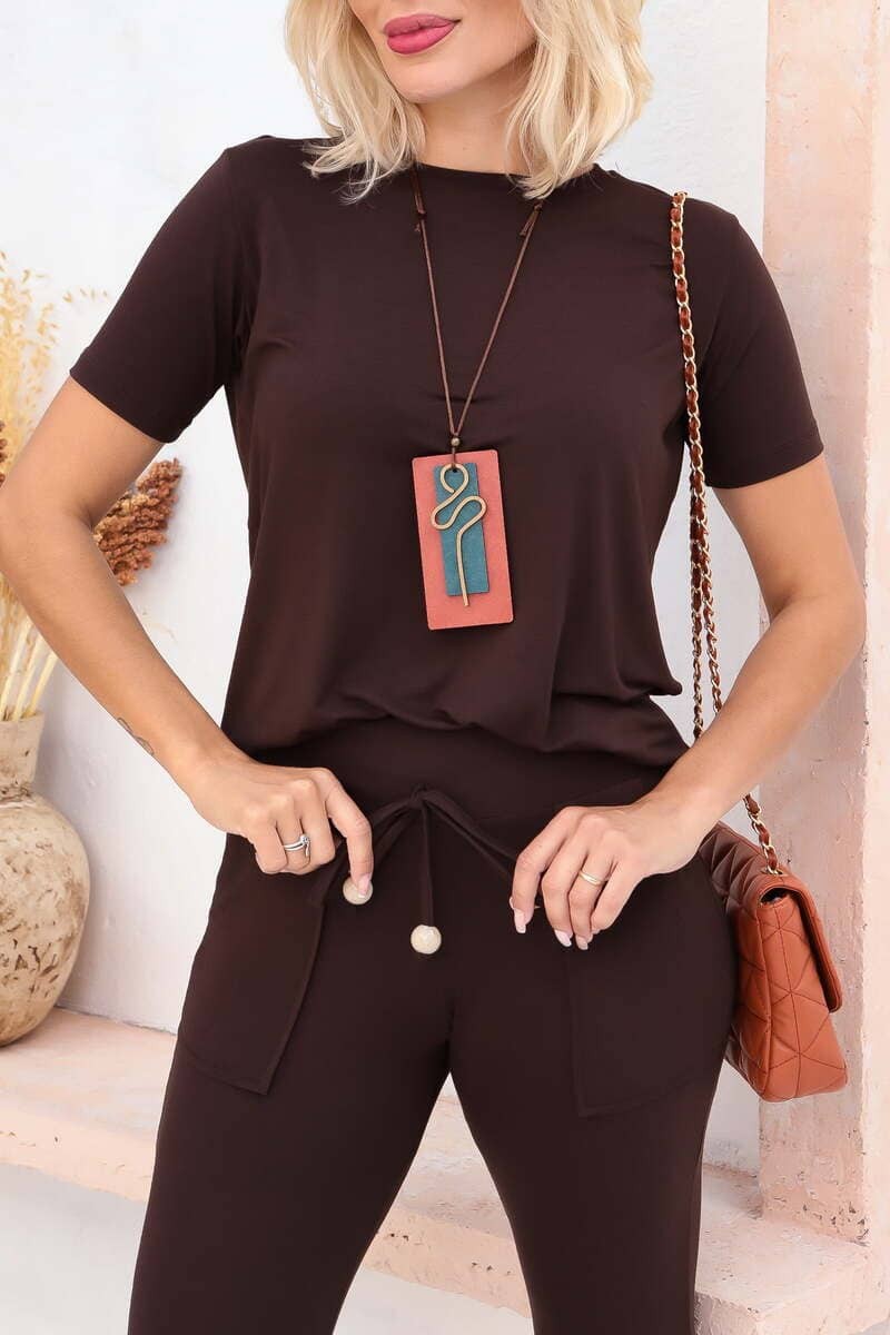 Conjunto Erika Confort Marrom Café Conjunto Erika Confort Marrom Café