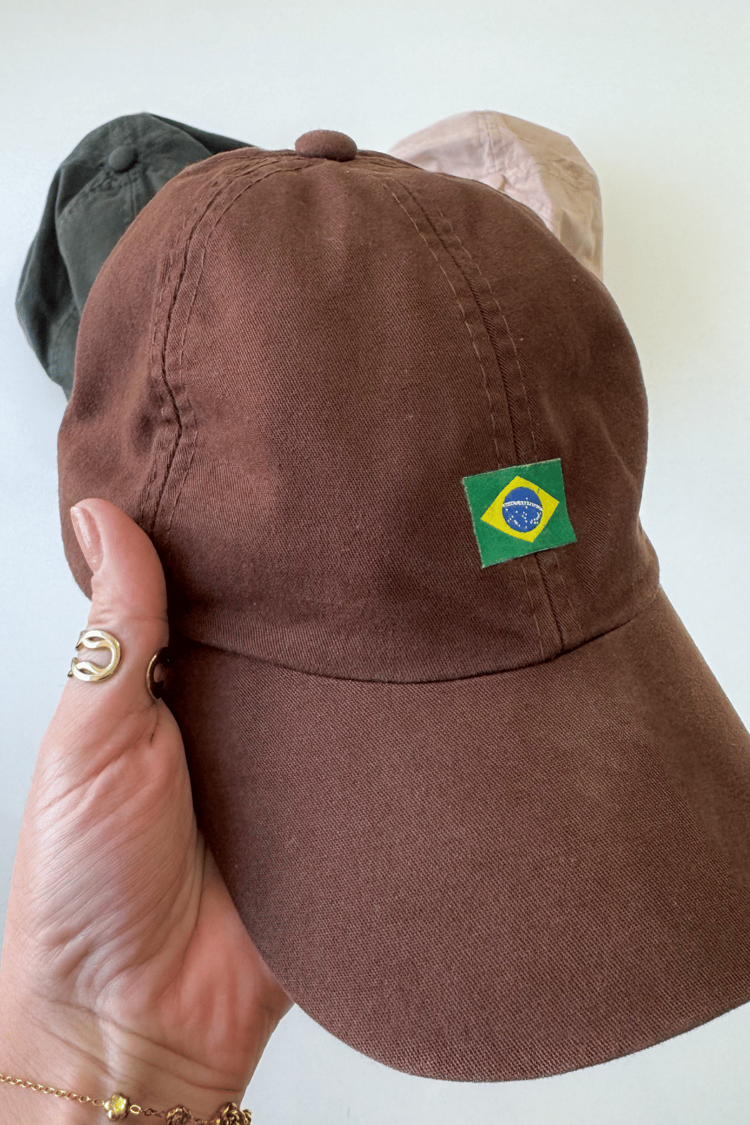 Boné Brasil marrom Boné Brasil marrom