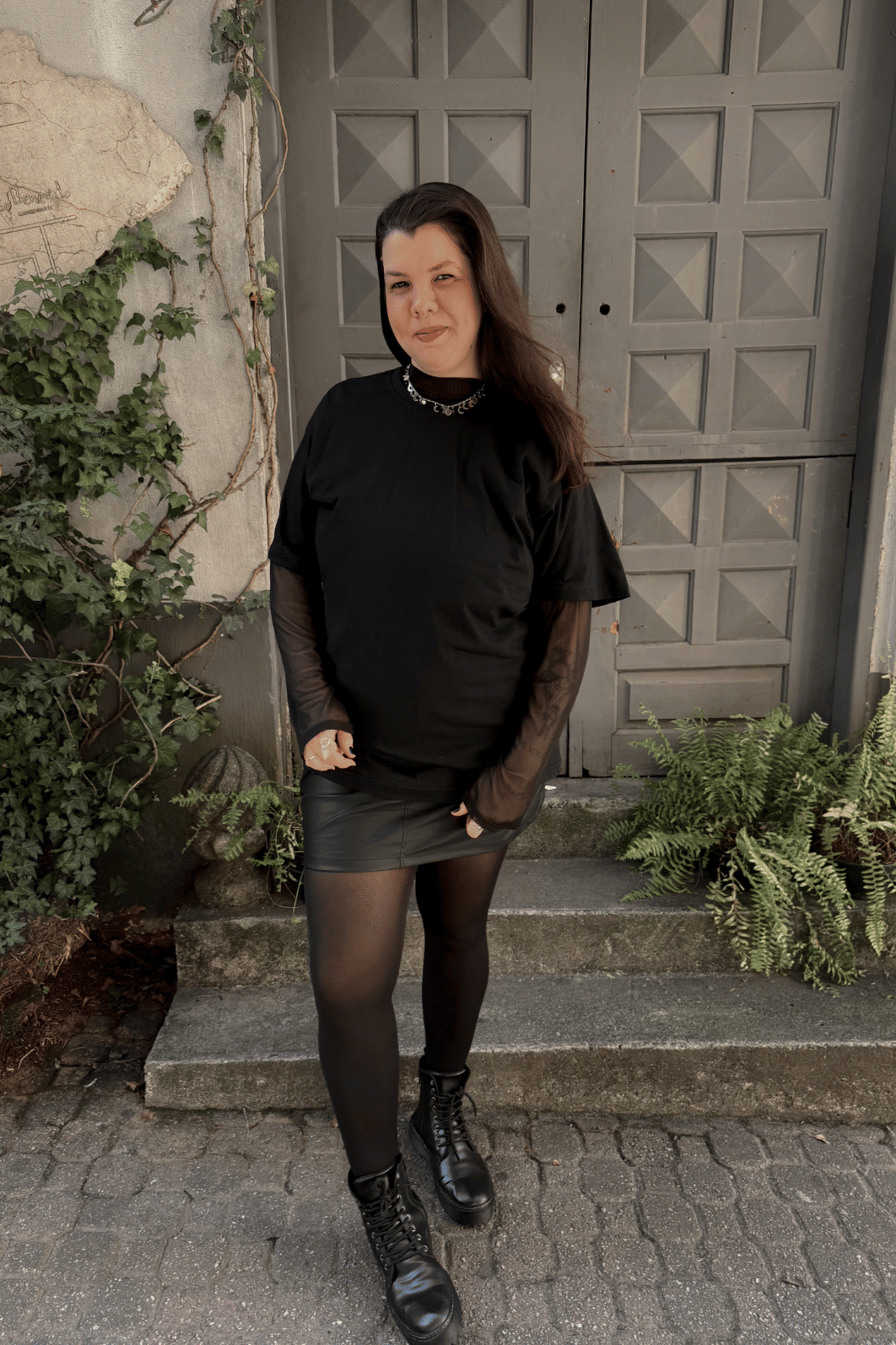 Camiseta oversized preta Camiseta oversized preta