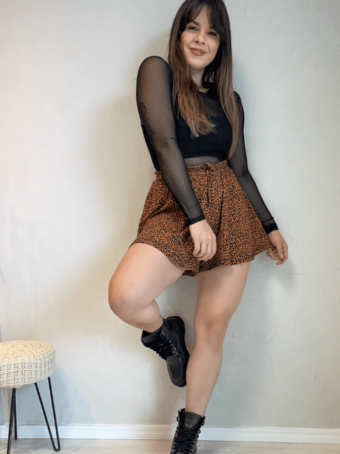 Short Vislcolycra Animal Print Short Vislcolycra Animal Print