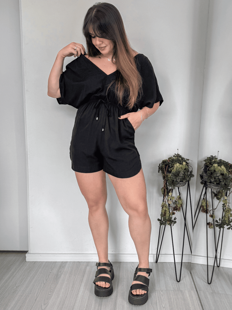 Macaquinho Angel Preto Macaquinho Angel Preto