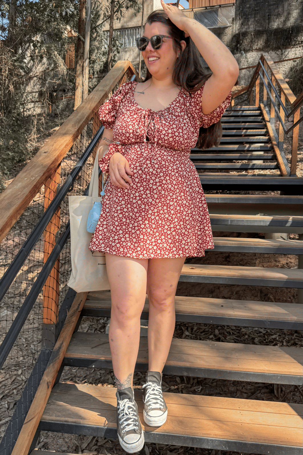 Macaquinho dress estampa floral Macaquinho dress estampa floral