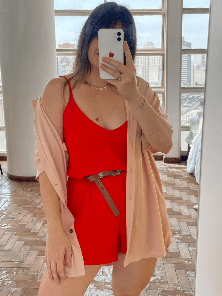 Macaquinho Jully Vermelho Macaquinho Jully Vermelho