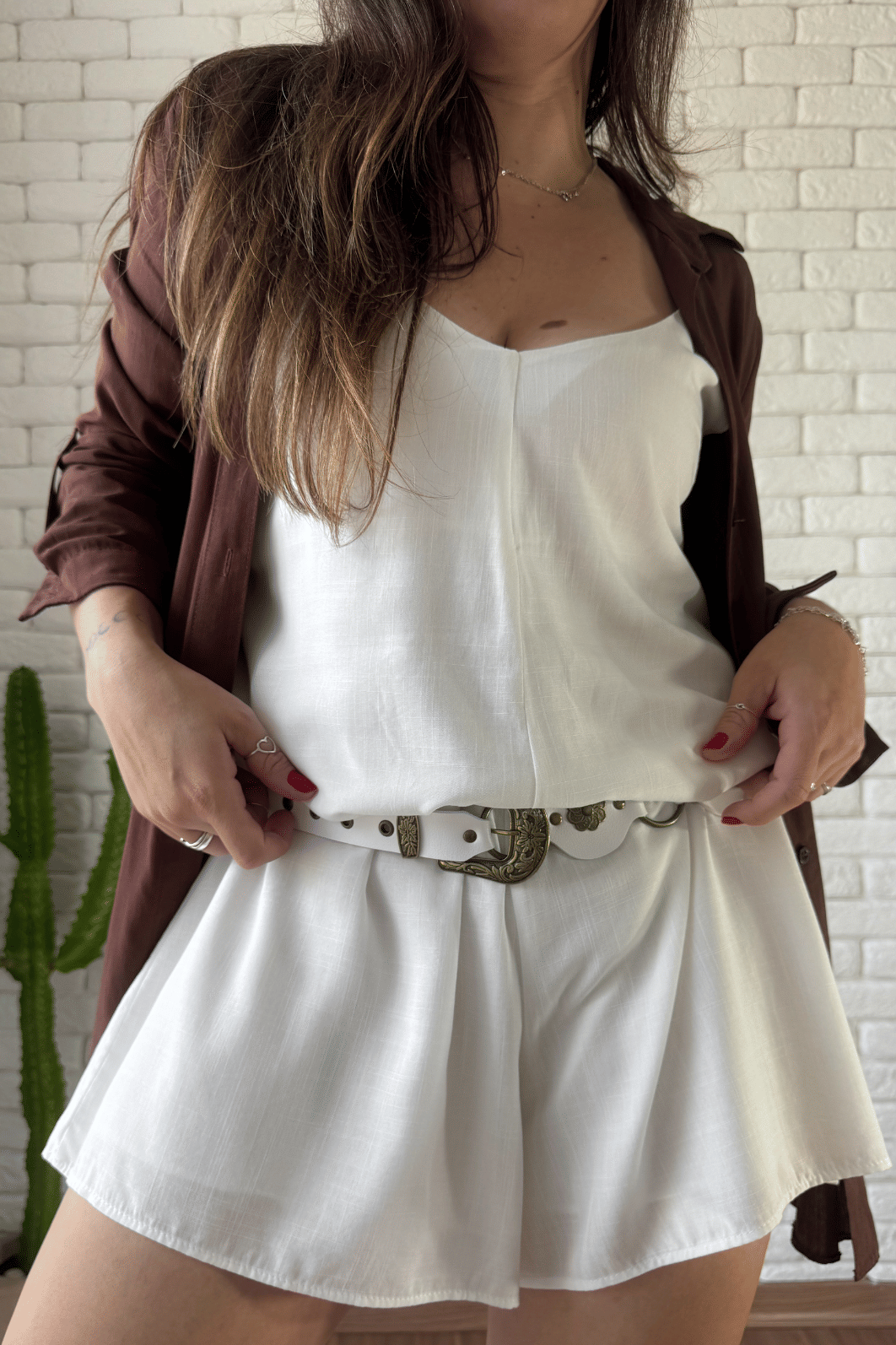 Cinto boho branco Cinto boho branco