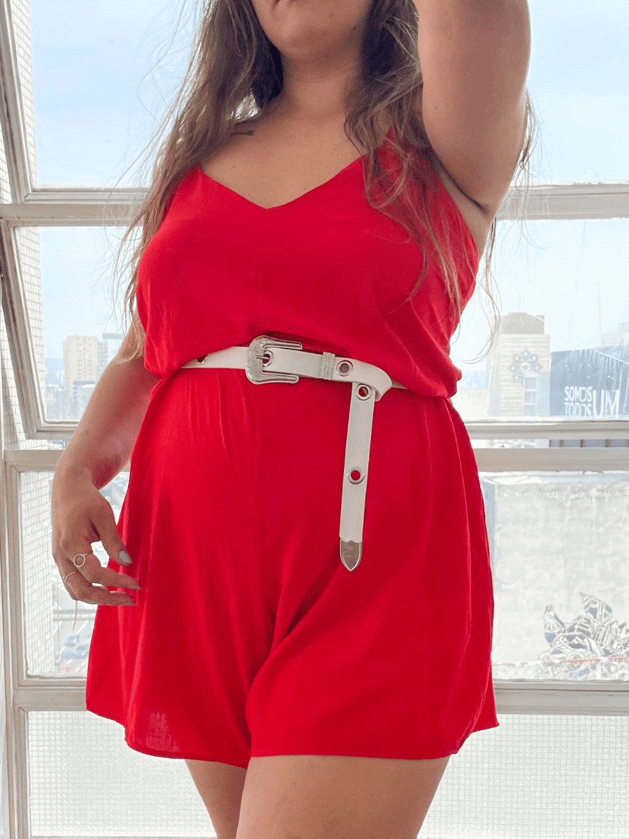 Macaquinho Jully Vermelho Macaquinho Jully Vermelho