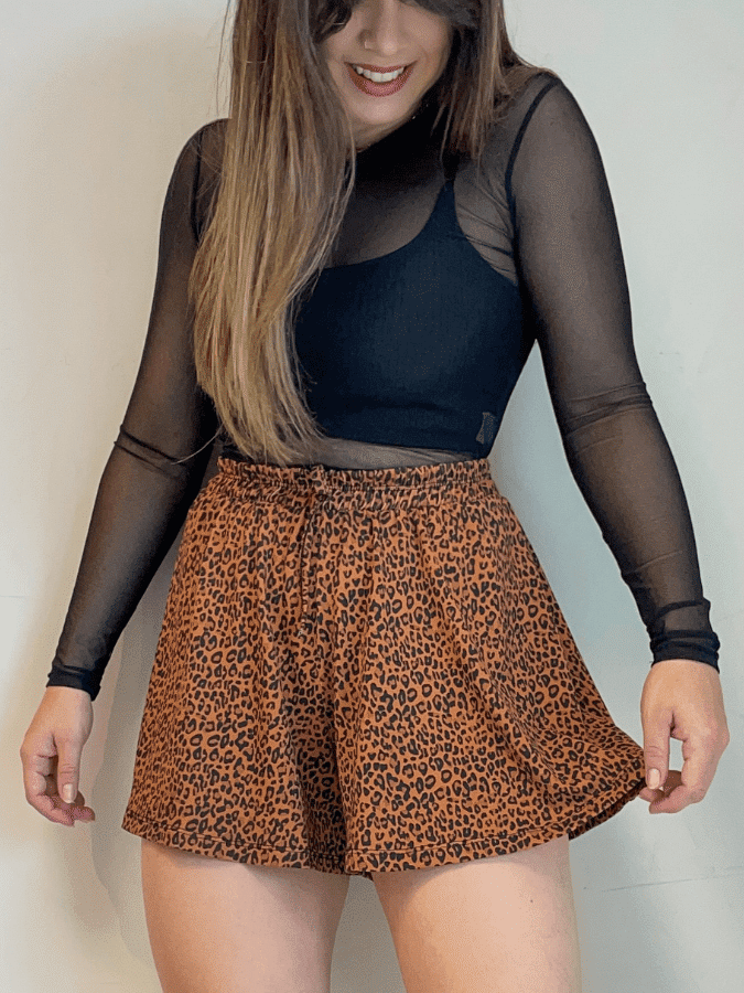 Short Vislcolycra Animal Print Short Vislcolycra Animal Print