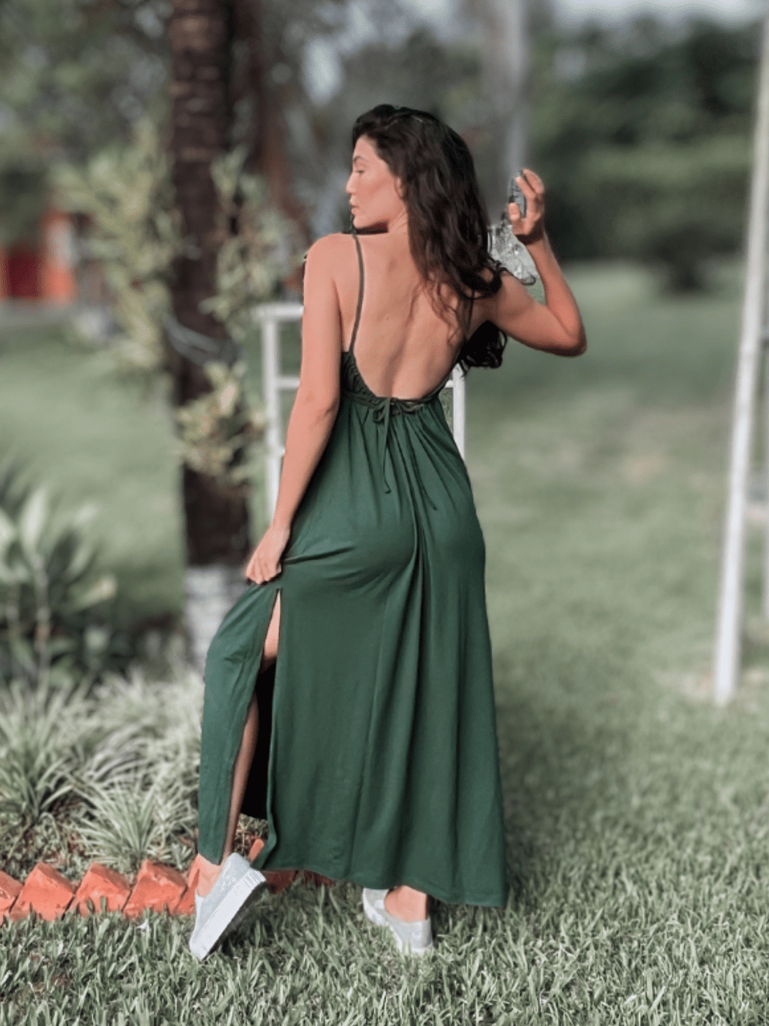 Vestido verde Mavi