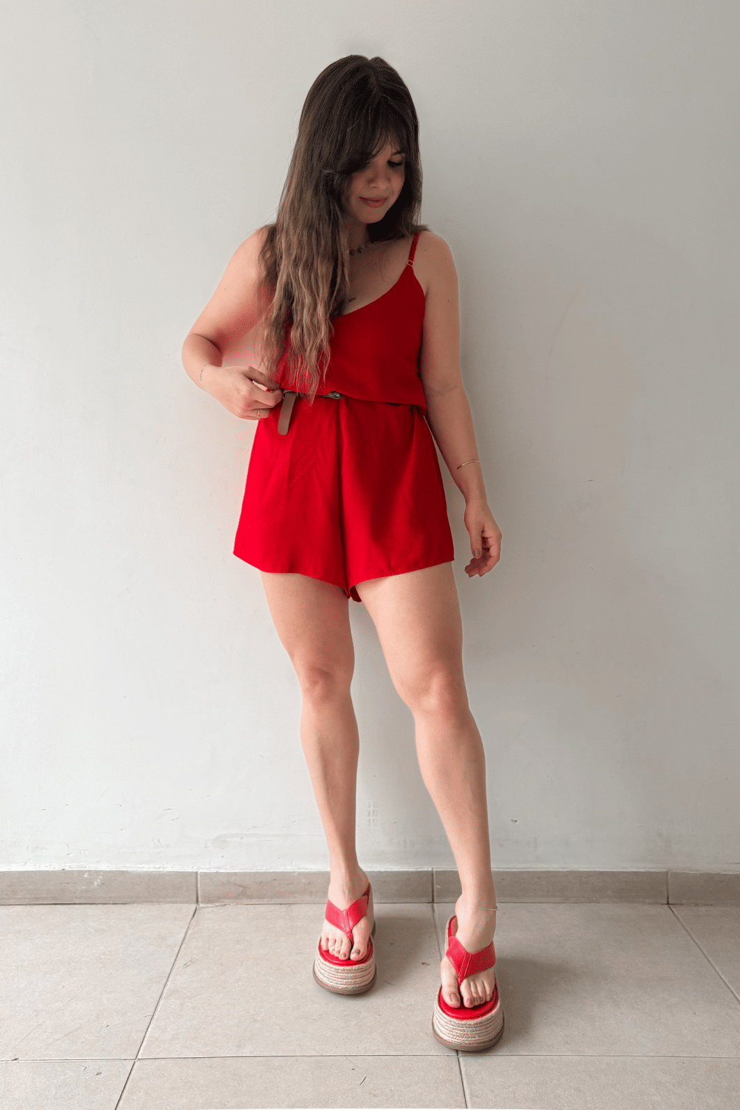 Macaquinho Jully Vermelho Macaquinho Jully Vermelho