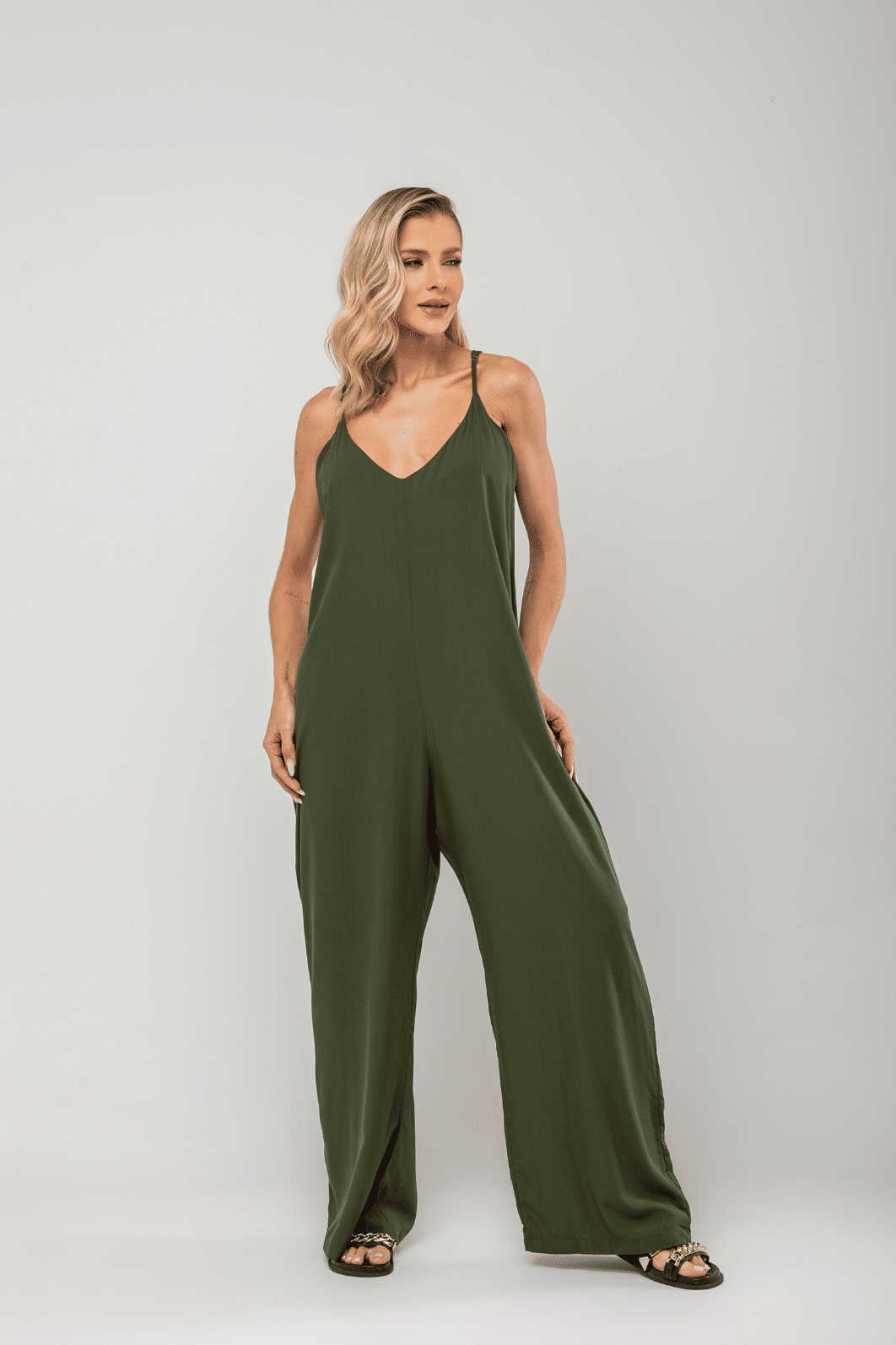 Macacão Jully Verde Macacão Jully Verde