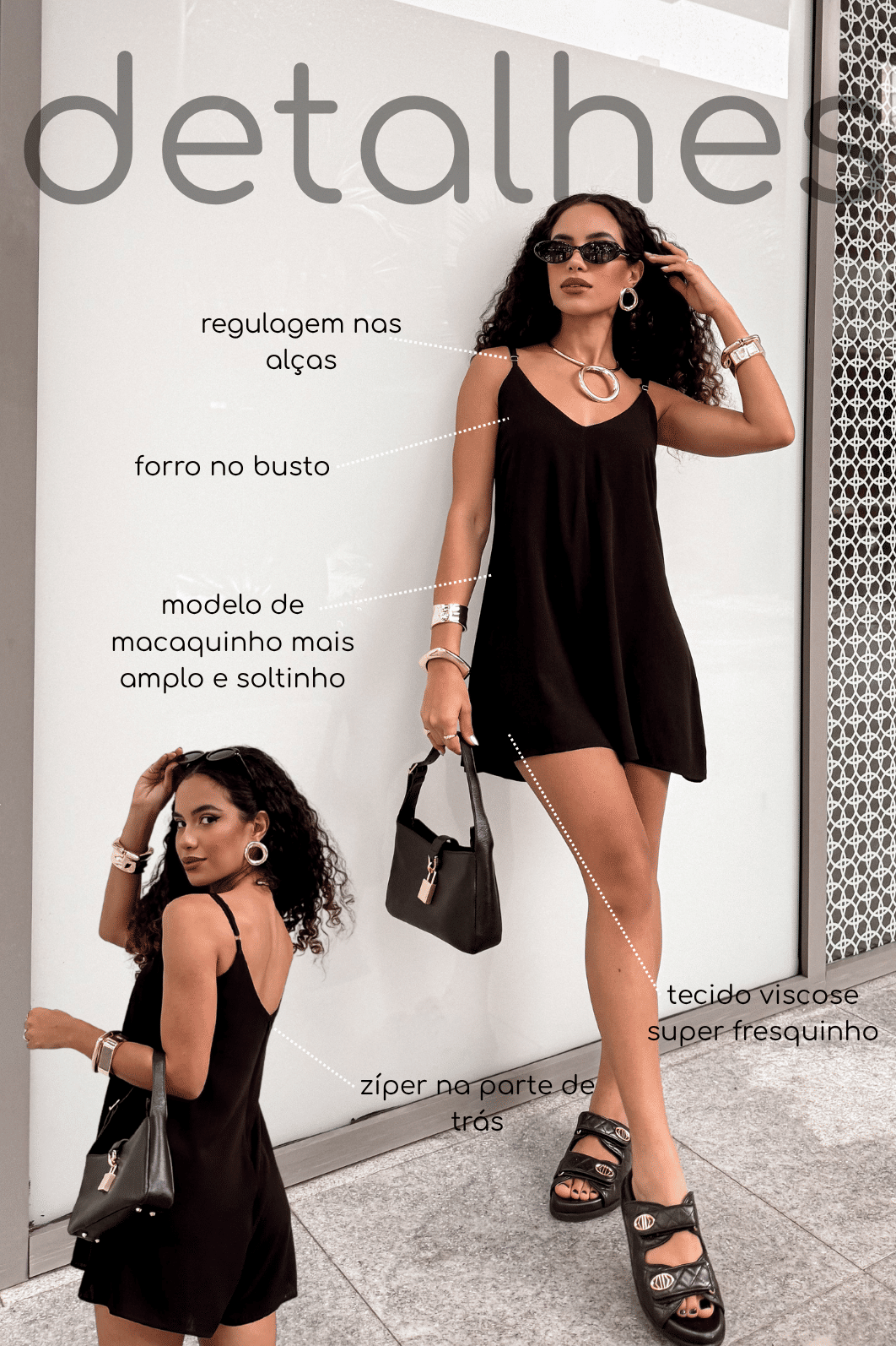 Macaquinho Jully Preto Macaquinho Jully Preto