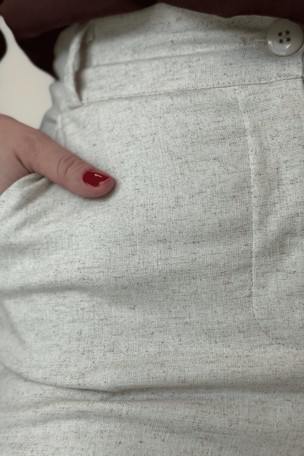 Short saia em linho cru Short saia em linho cru