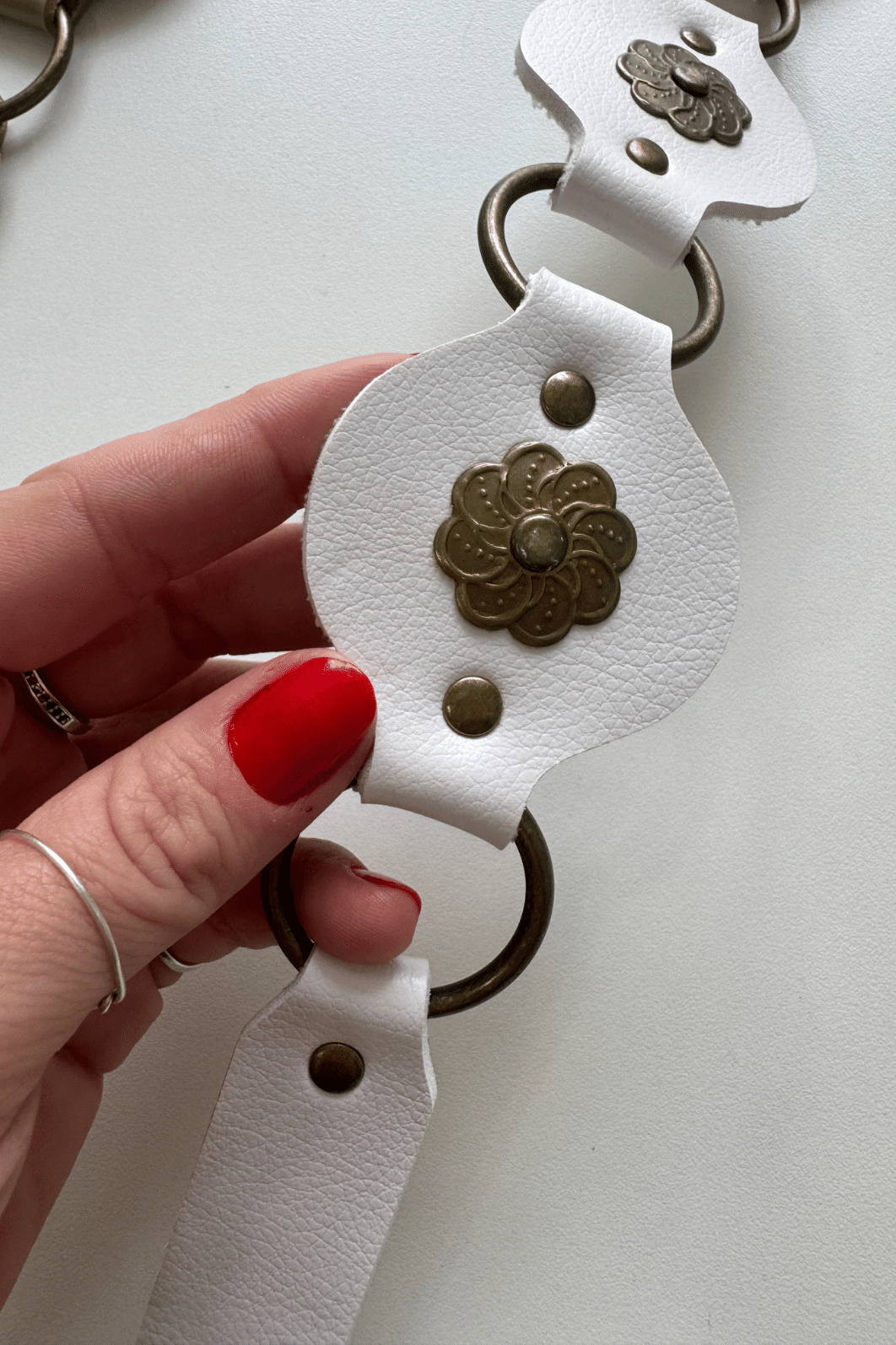 Cinto boho branco Cinto boho branco