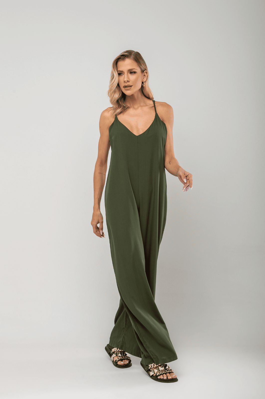 Macacão Jully Verde Macacão Jully Verde