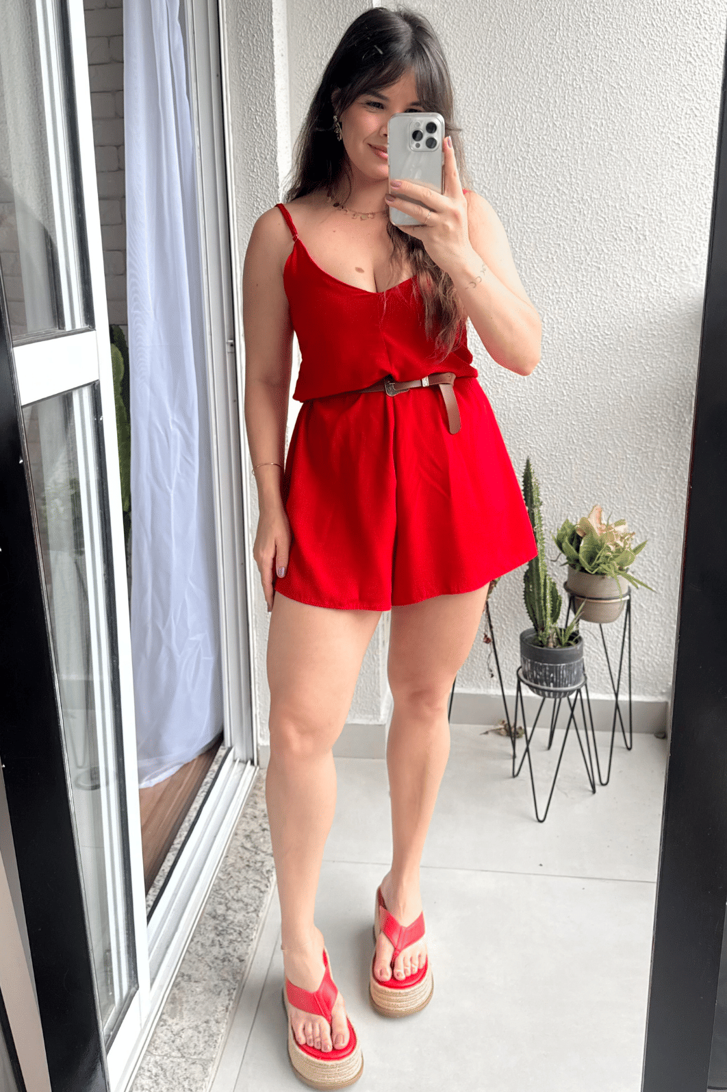 Macaquinho Jully Vermelho Macaquinho Jully Vermelho