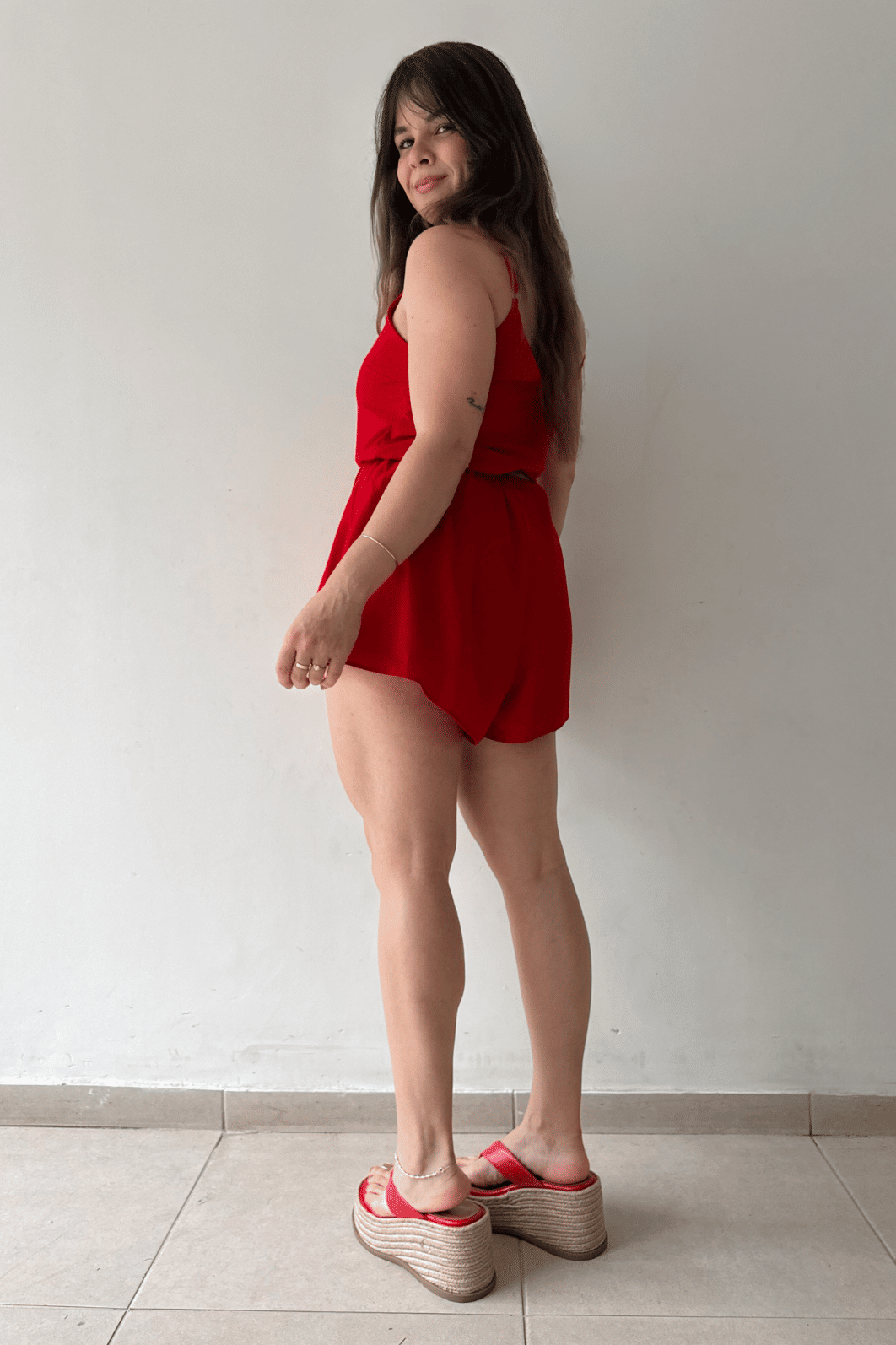 Macaquinho Jully Vermelho Macaquinho Jully Vermelho