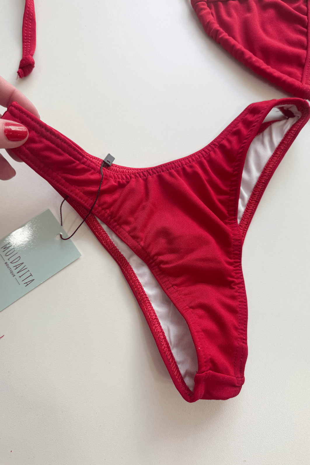 Biquíni Asa Delta Cortininha Vermelho Biquíni Asa Delta Cortininha Vermelho