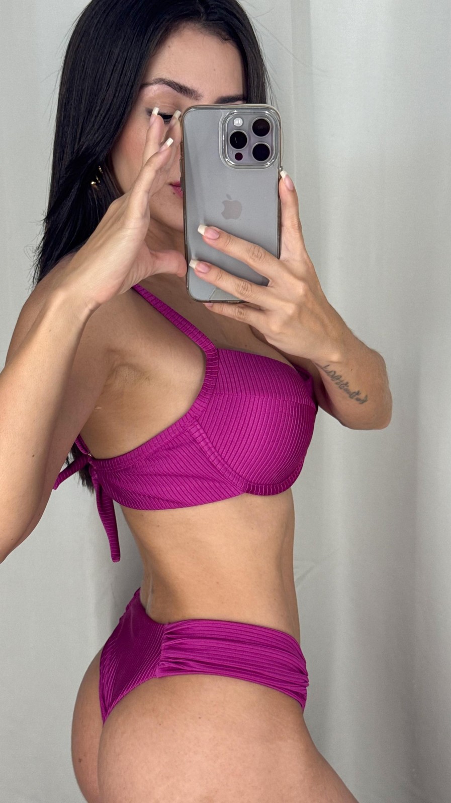 Conjunto Luiza com calcinha Borboleta (Fucsia) Conjunto Luiza com calcinha Borboleta (Fucsia)