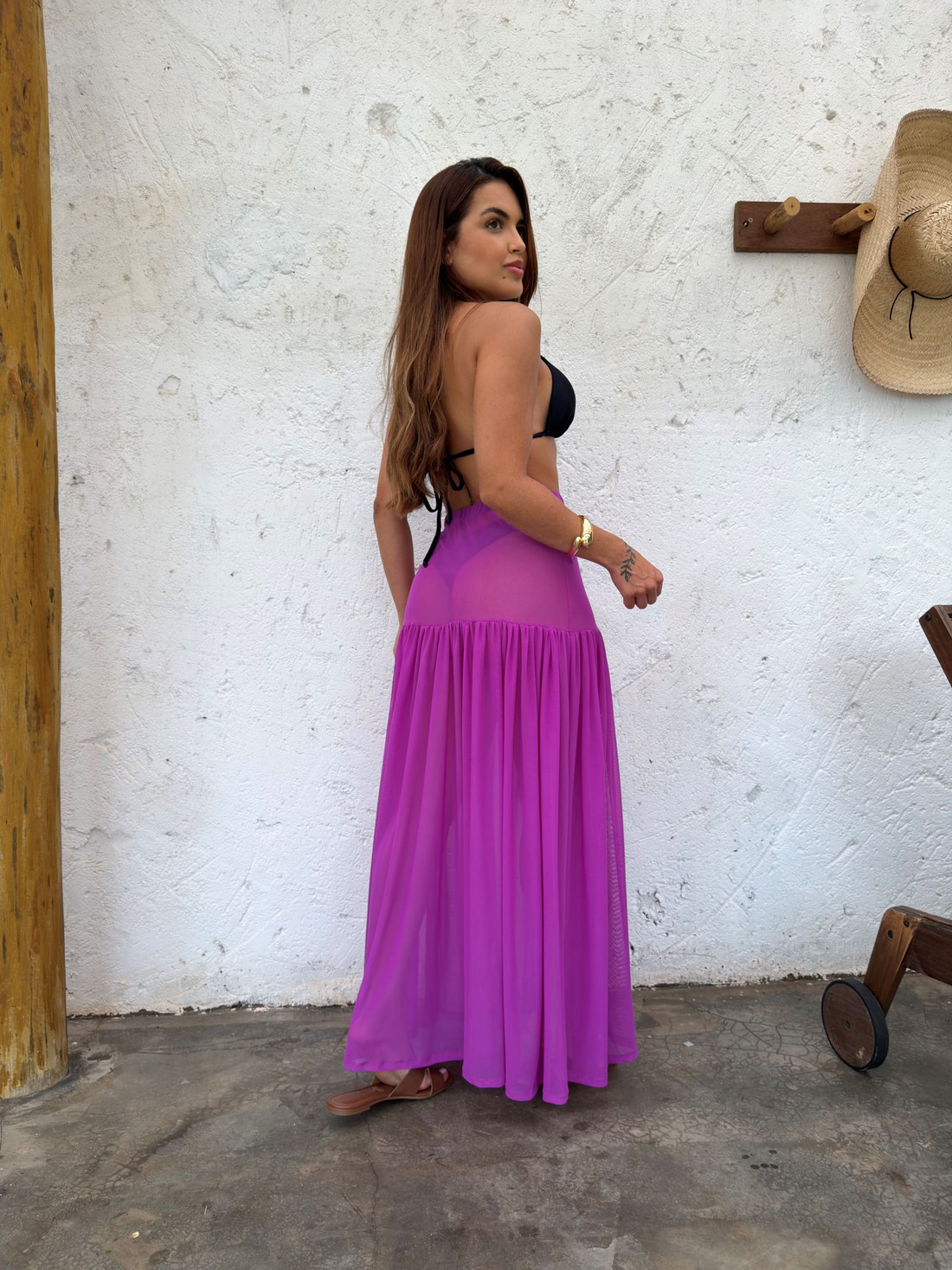 Saia de Tule - Fúcsia