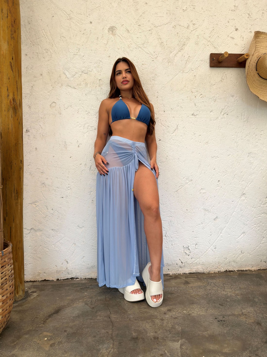 Saia de Tule - Azul Bebê Saia de Tule - Azul Bebê