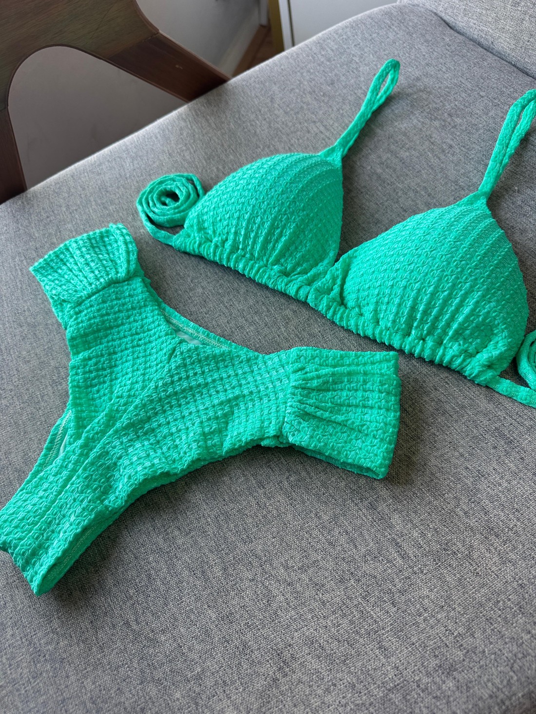 Cortininha texturizado borboleta fio duplo Verde Agua Cortininha texturizado borboleta fio duplo Verde Agua