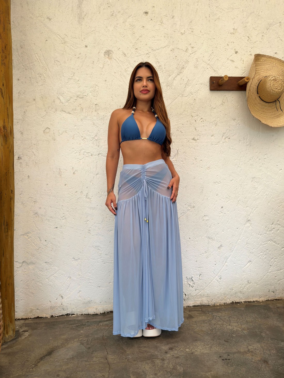 Saia de Tule - Azul Bebê Saia de Tule - Azul Bebê