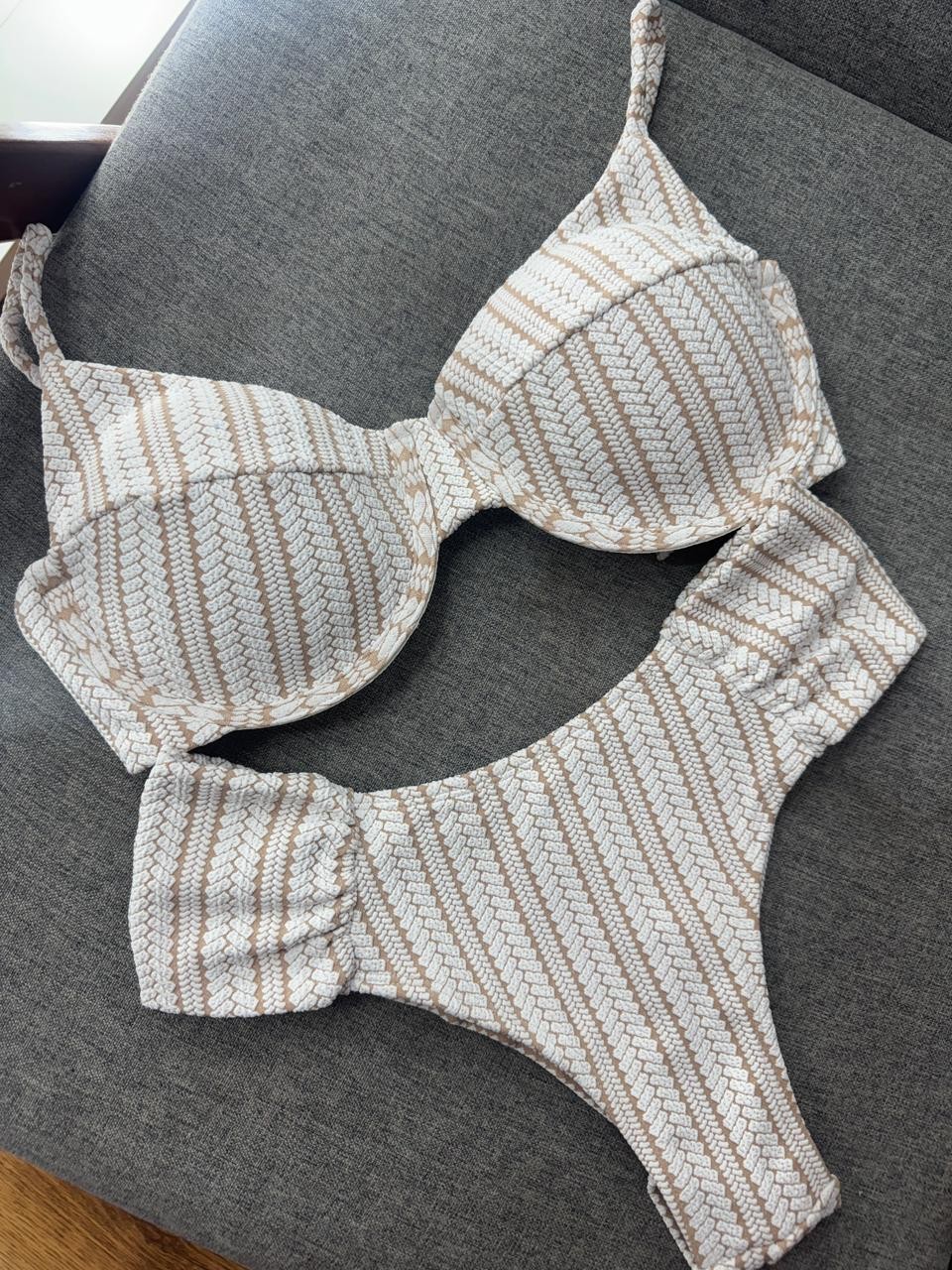 Aro retro Crochete Borboleta fio duplo 