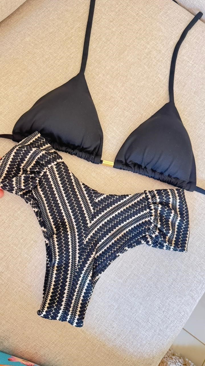 Conjunto Aruba -Borboleta Preto