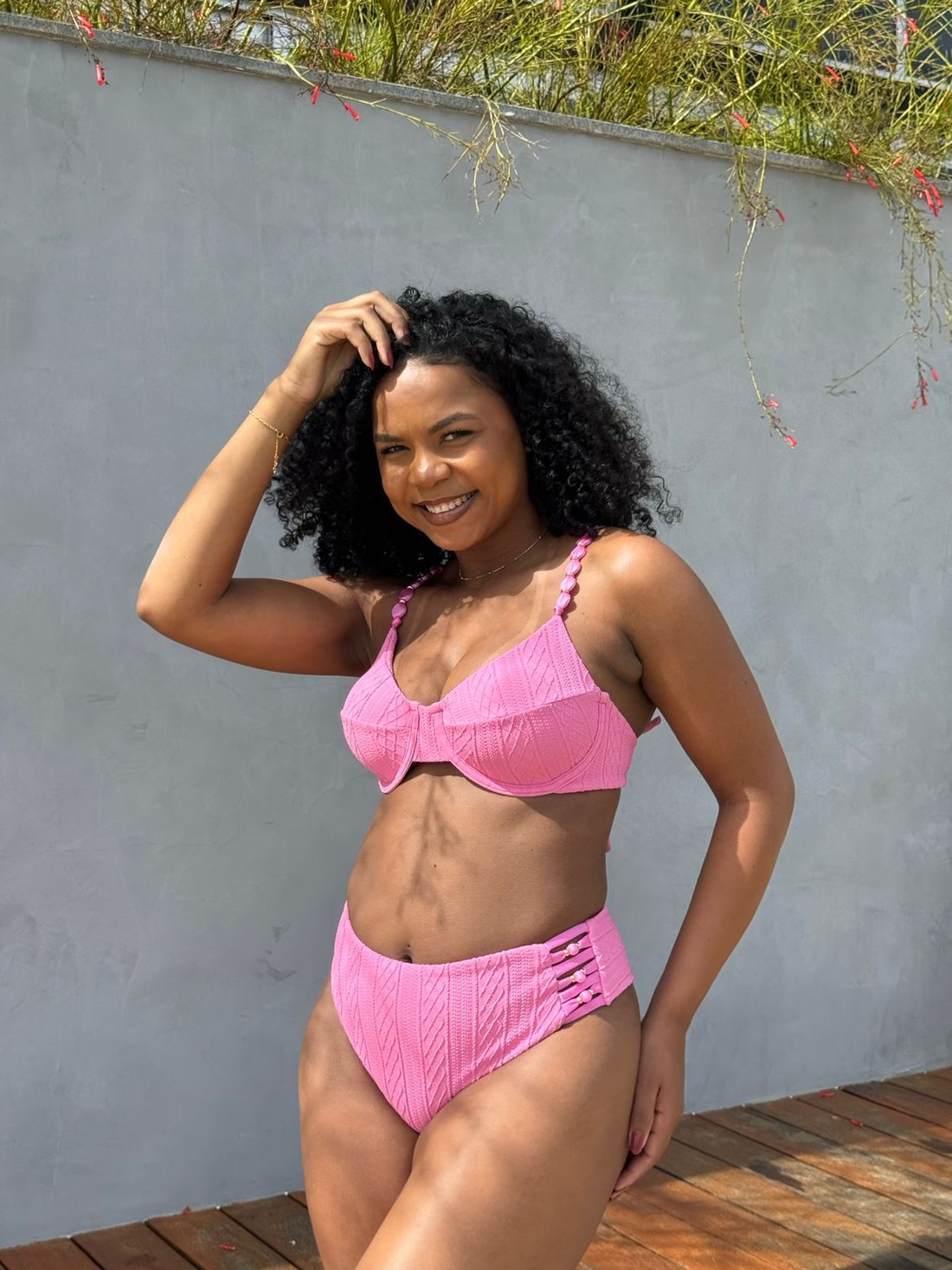 Top Sofie com Calcinha Isa – Rosa Top Sofie com Calcinha Isa – Rosa
