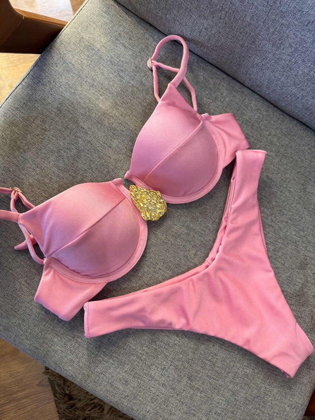 Aro Retrô-Orgânico com Asa Delta Fio Duplo - Rosa Ballerine Aro Retrô-Orgânico com Asa Delta Fio Duplo - Rosa Ballerine