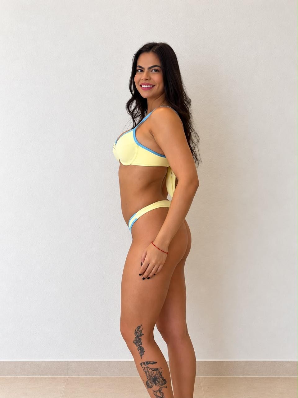 Conjunto Zara Amarelo com Azul Conjunto Zara Amarelo com Azul