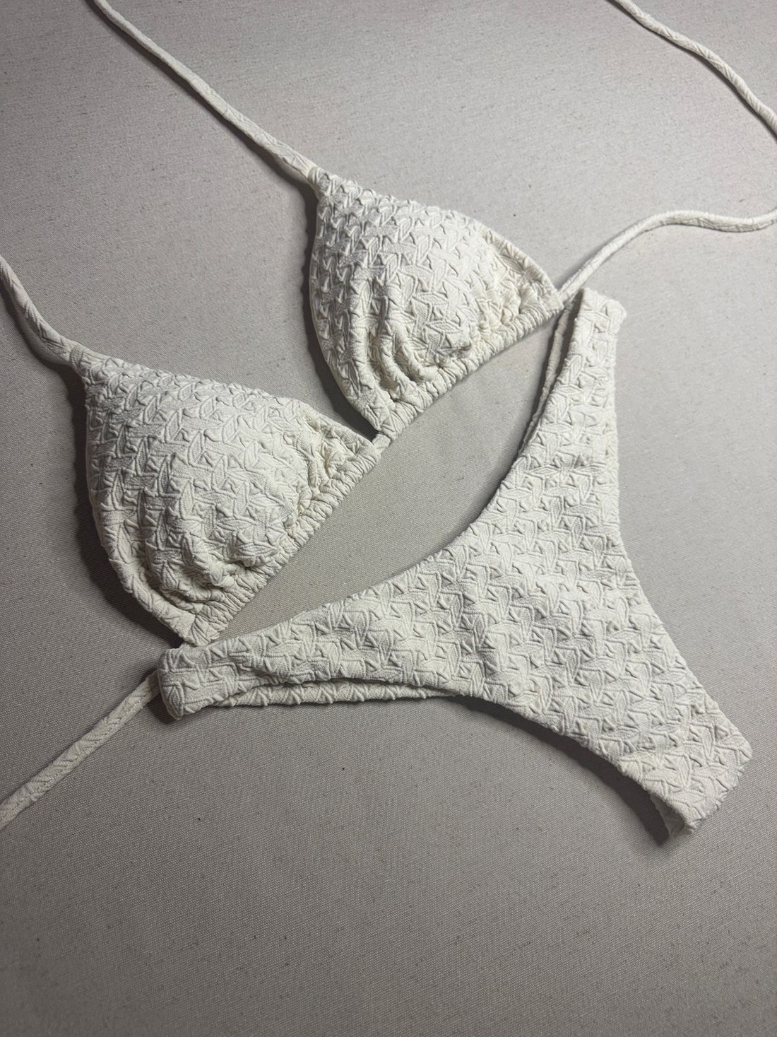 Cortininha com asa delta Jacy Off White