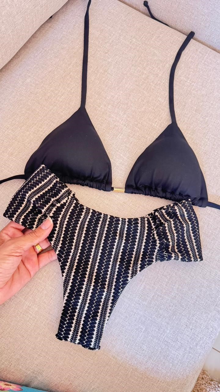 Conjunto Aruba -Borboleta Preto