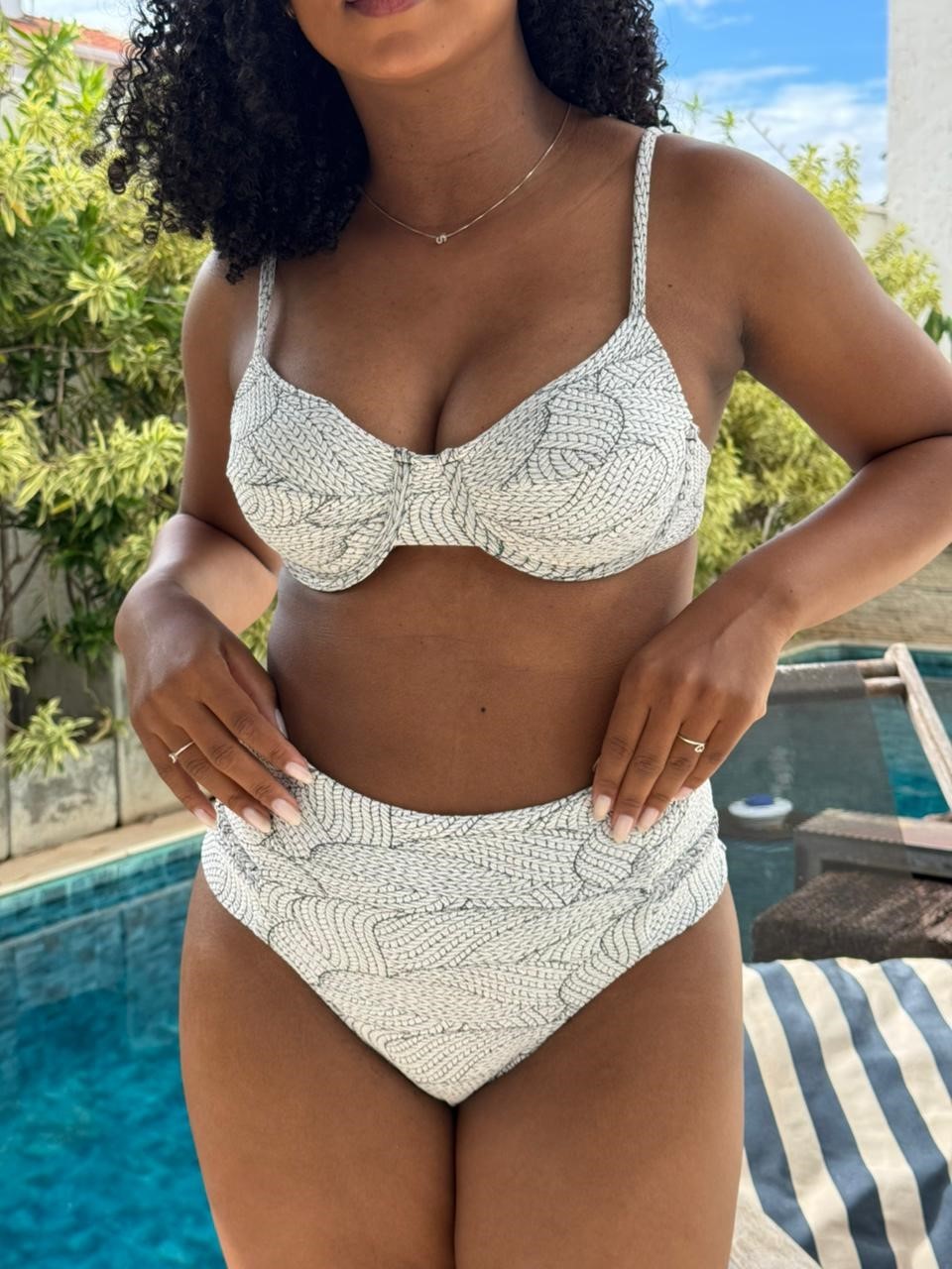 Aro retro com Hot Pants Pala e tranças - Cordone