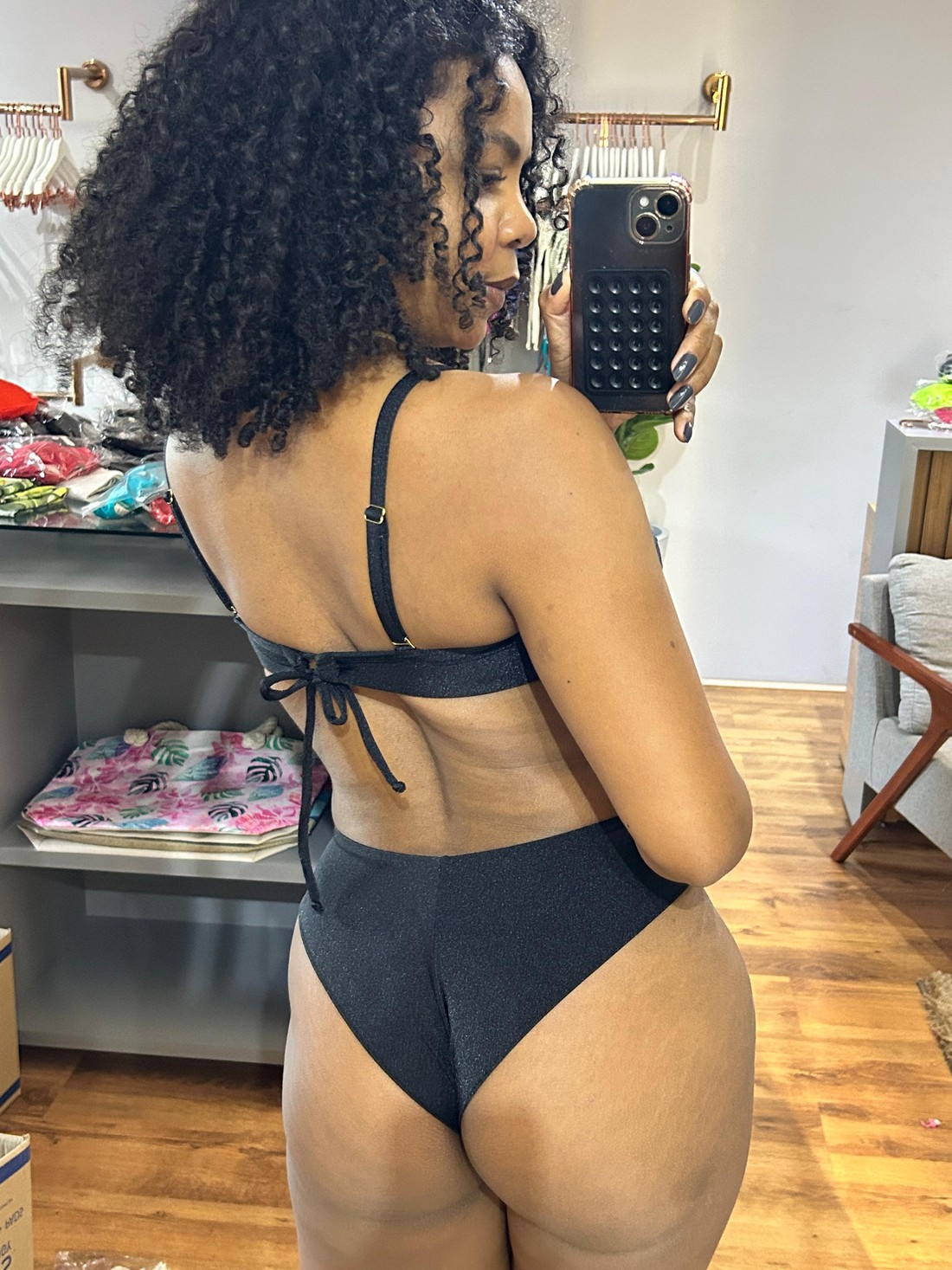 Top Balli com Hot Pants - Preto Top Balli com Hot Pants - Preto