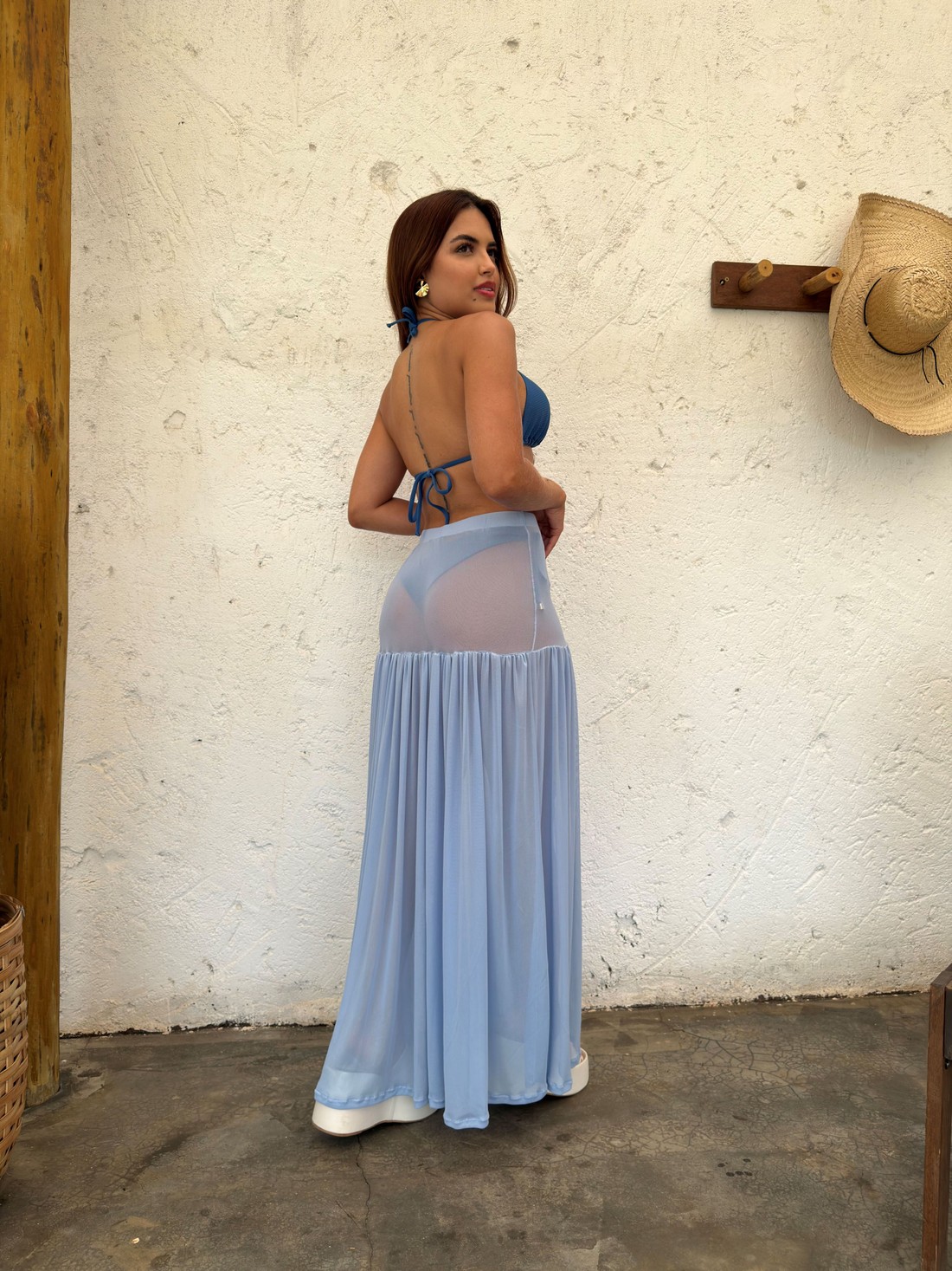 Saia de Tule - Azul Bebê Saia de Tule - Azul Bebê