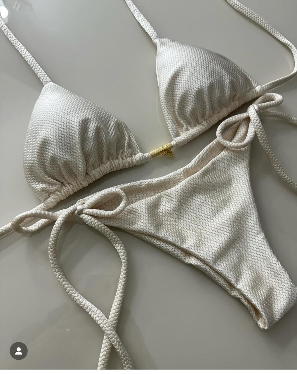 Cortininha com Calcinha lacinho Montana - Off White Cortininha com Calcinha lacinho Montana - Off White