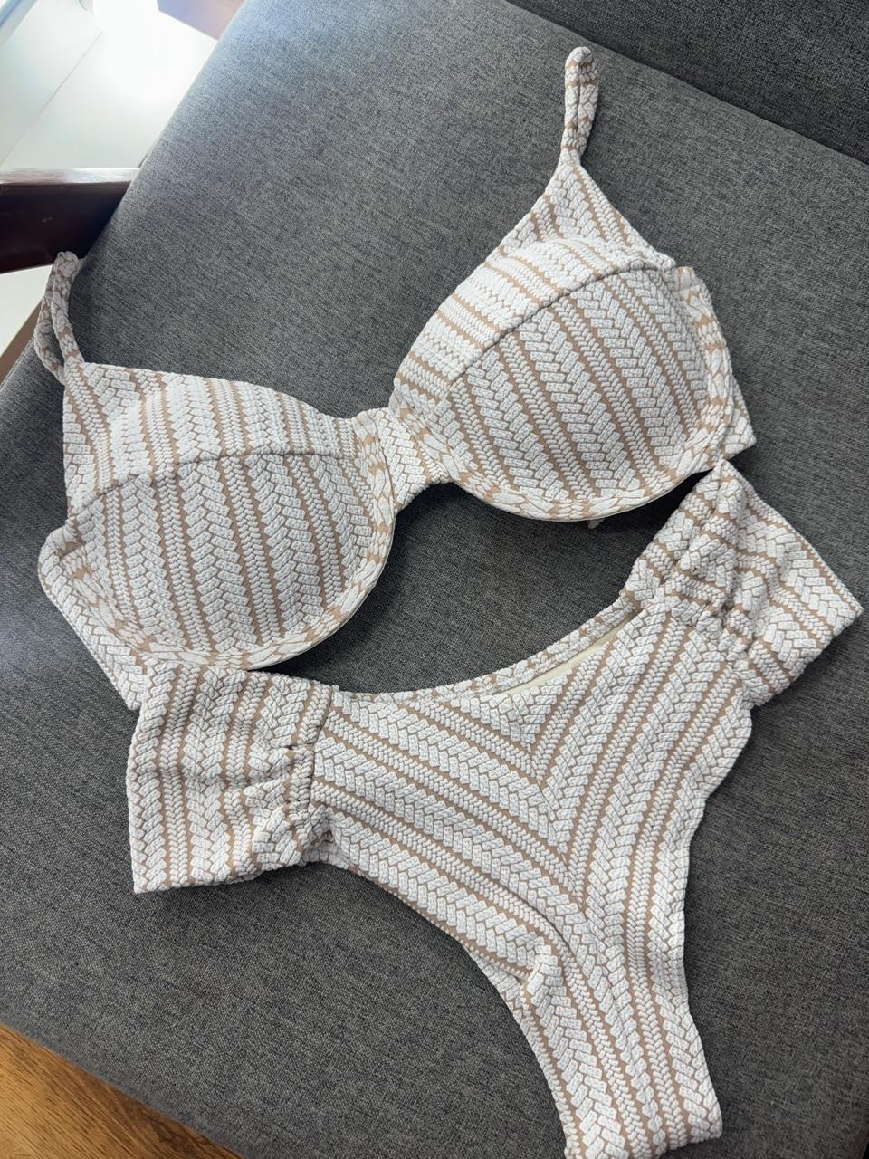 Aro retro Crochete Borboleta fio duplo 