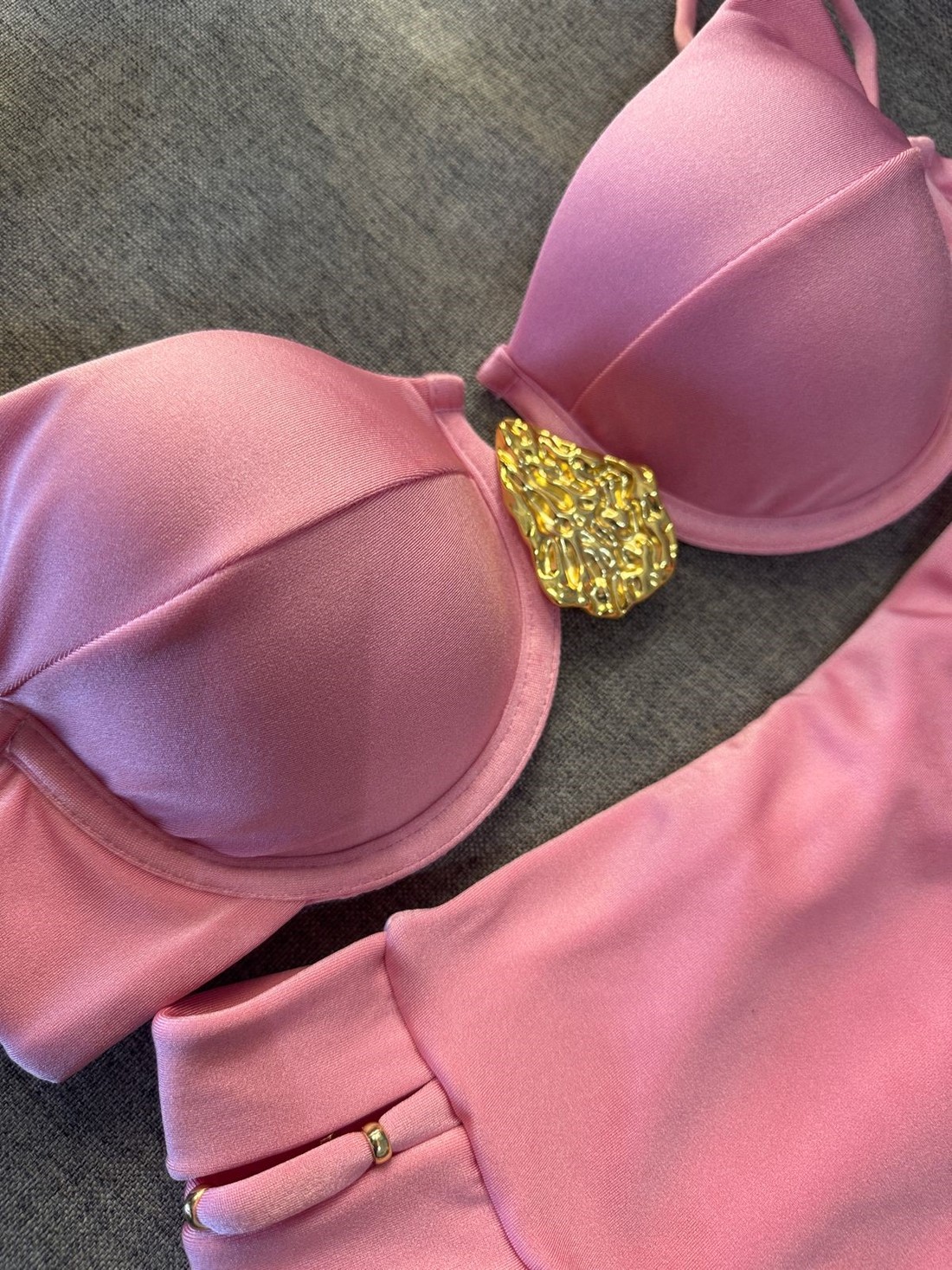 Aro Retrô-Orgânico com Hot Pants Luz Rosa - Ballerine