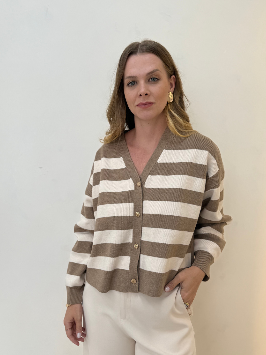 Cardigan Listrado Melissa