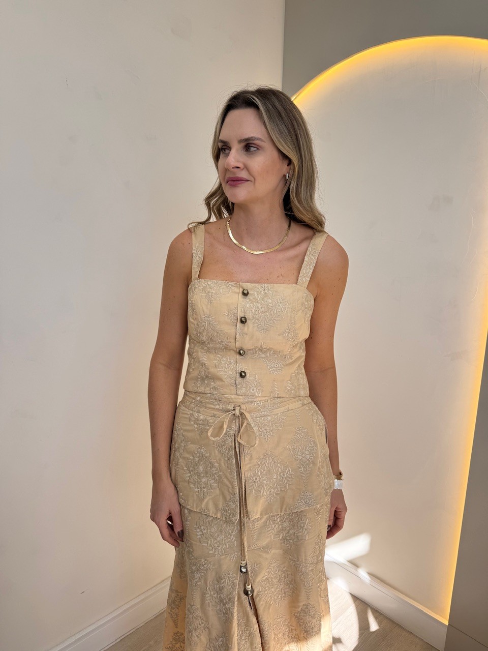 Conjunto Bordado Margarida Conjunto Bordado Margarida