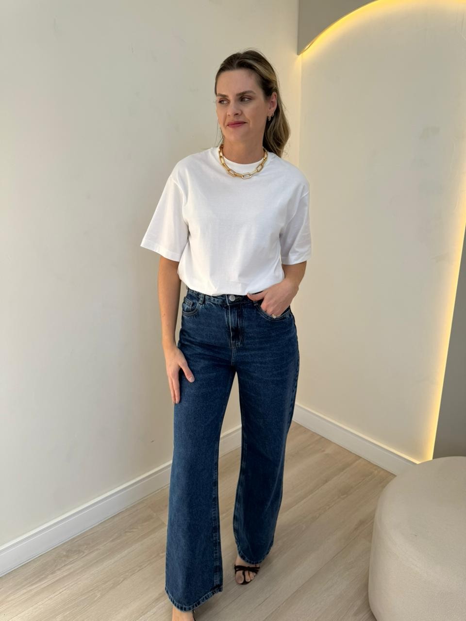 Blusa Manga Curta Fiorella Blusa Manga Curta Fiorella