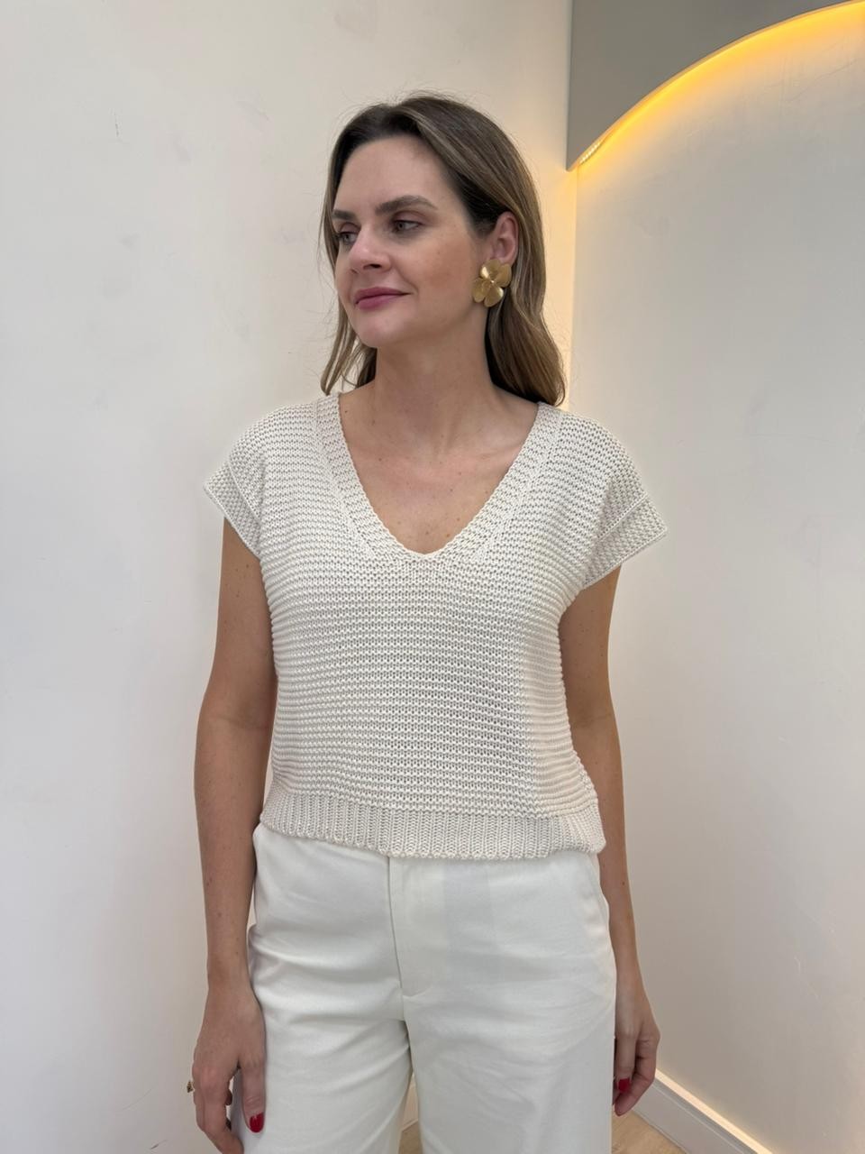 Blusa de Tricot Dominique Blusa de Tricot Dominique